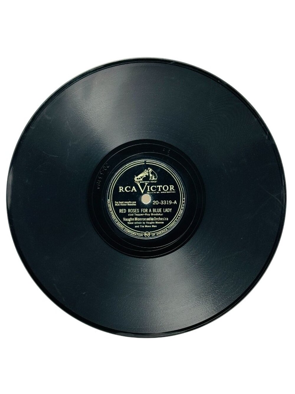 Vaughn Monroe Red Roses For A Blue Lady 10in Shellac 78 RPM RCA Victor 20-3319
